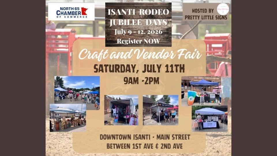 Isanti Rodeo and Jubilee Days CRAFT and VENDOR Fair