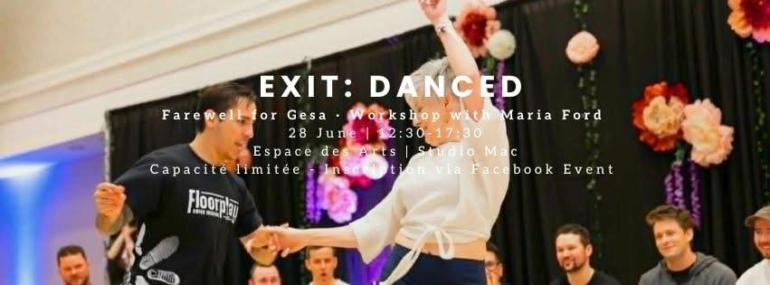 Exit: Danced – Farewell for Gesa • Workshop by Maria Ford