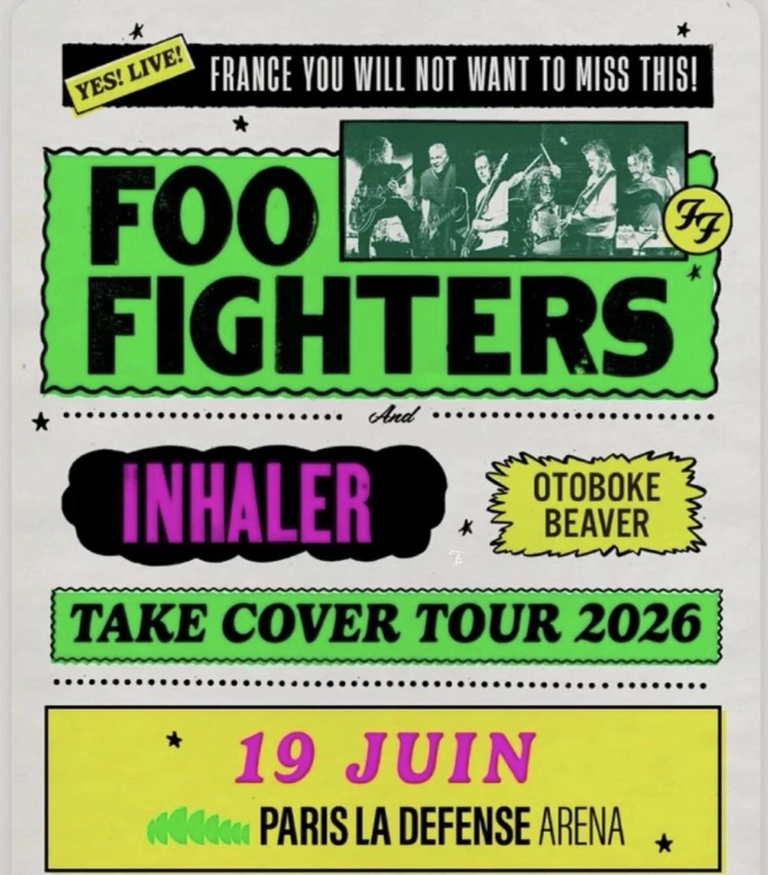TAKE COVER TOUR 2026 • PARIS FRANCE