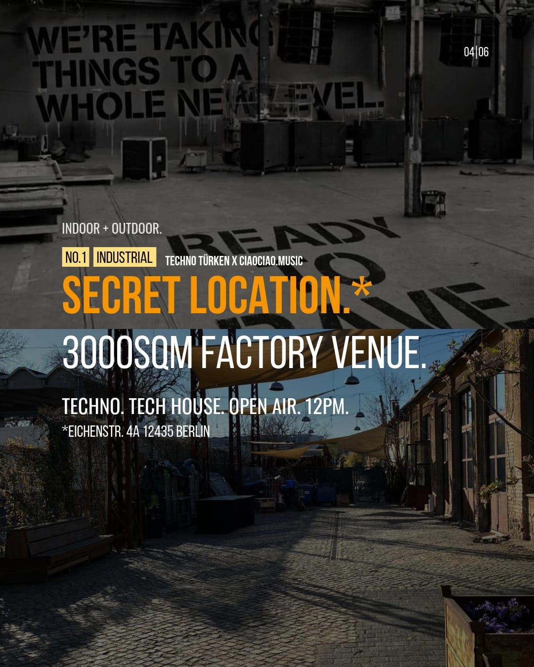 Techno Türken May 1st - Free Open Air (2 Floors: Secret Location + Gestrandet Janowitzbrücke)