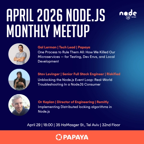 April 2026 Node.js Monthly Meetup