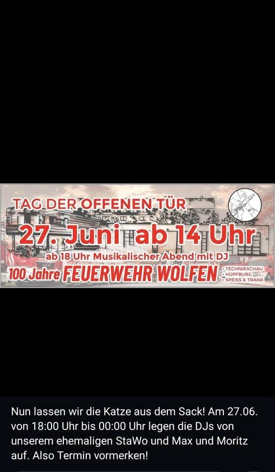 100 Jahre Feuerwehr Wolfen