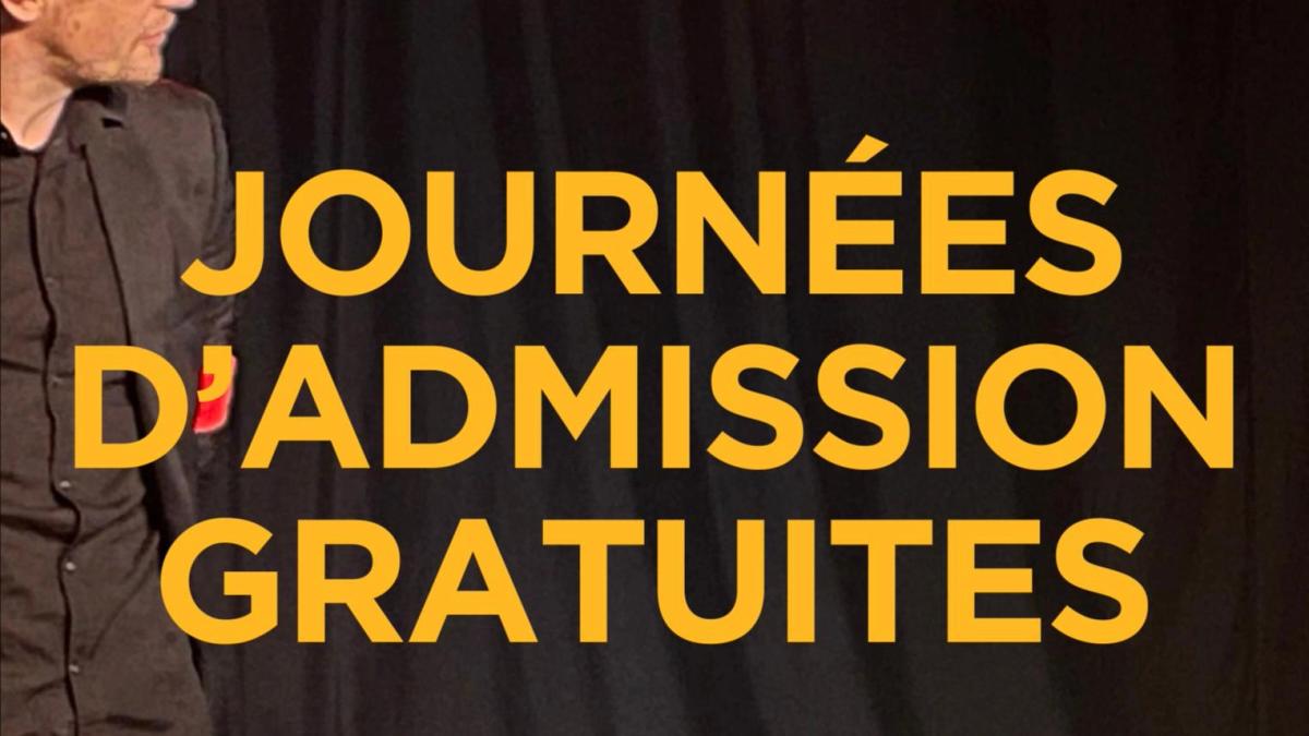 Journées d'admission - gratuites