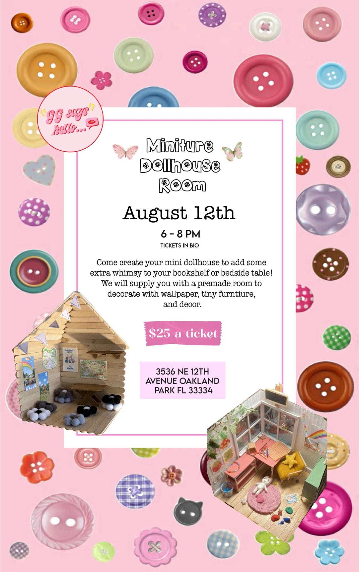 DIY Mini Dollhouse Workshop 🎀