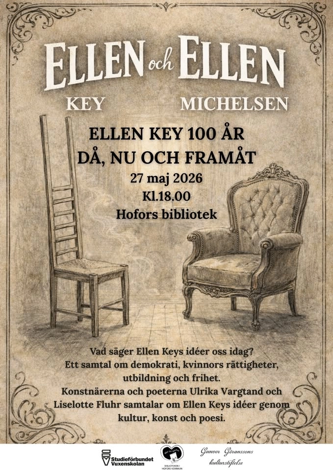 Samtal om Ellen Key 100 år, då nu och framåt