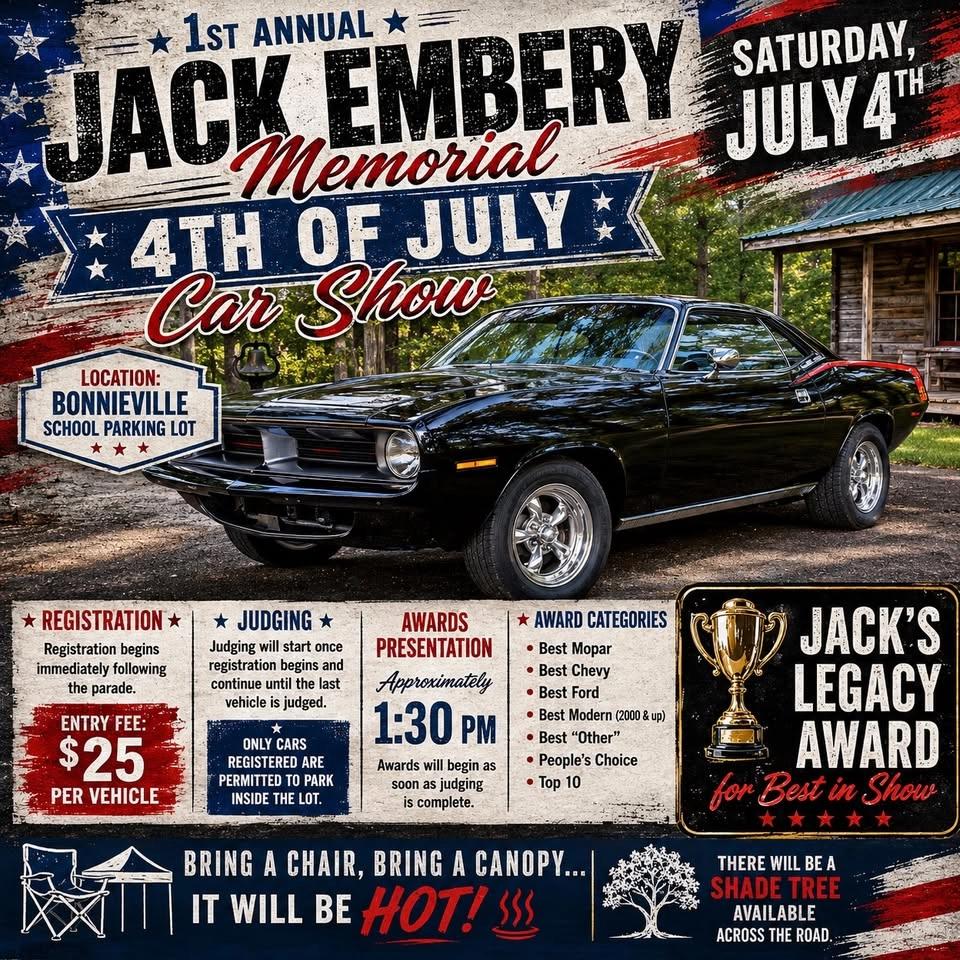 1st Annual Jack Embery Memorial 4th of July Car Show
