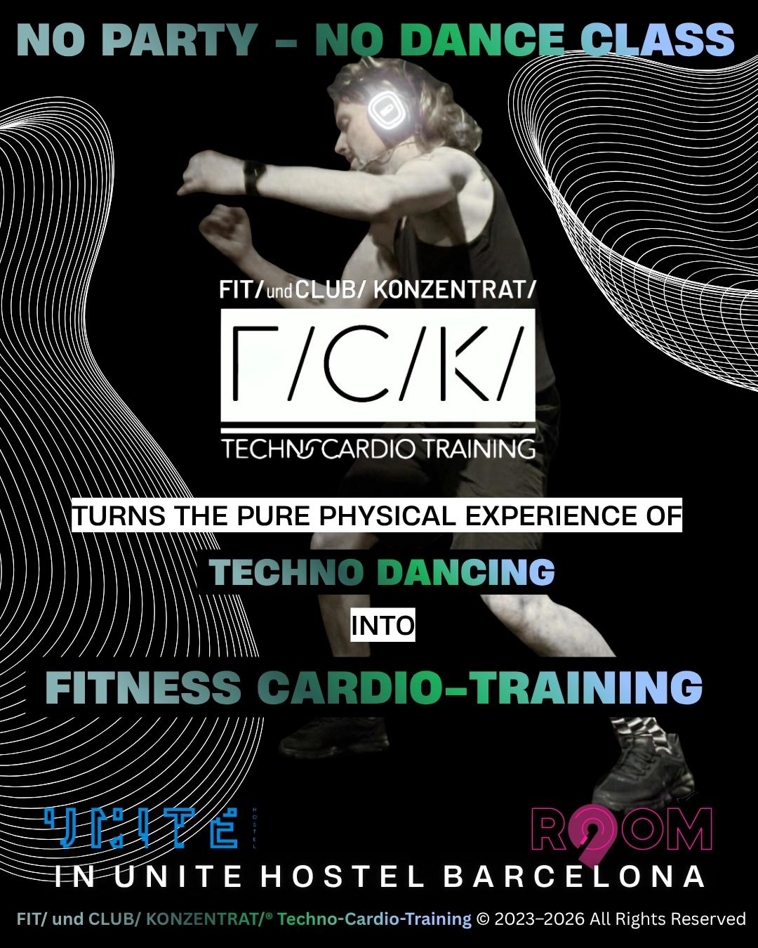 FIT/ und CLUB/ KONZENTRAT/ Techno-Cardio-Training Session