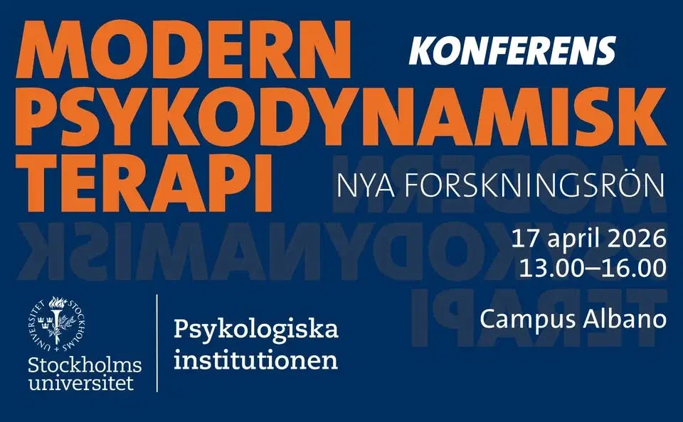Halvdagskonferens: Modern psykodynamisk terapi - nya forskningsrön