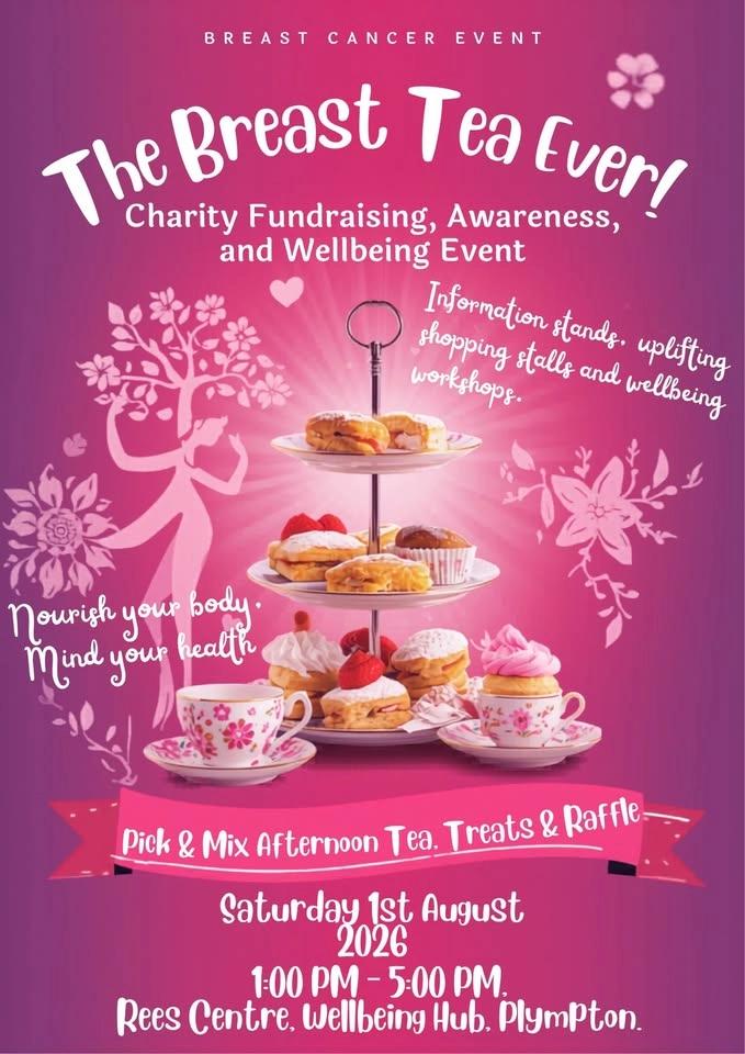 The Breast Tea Ever Fundraising (Breast Cancer Now), Wellbeing and Awareness Event