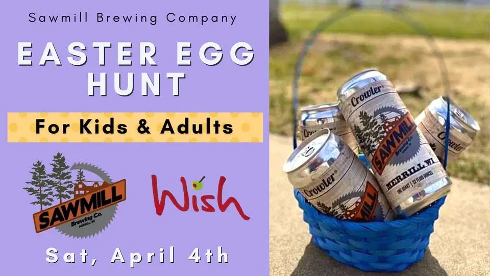 Easter Egg Hunt for Kids and Adults at Sawmill Brewing Company