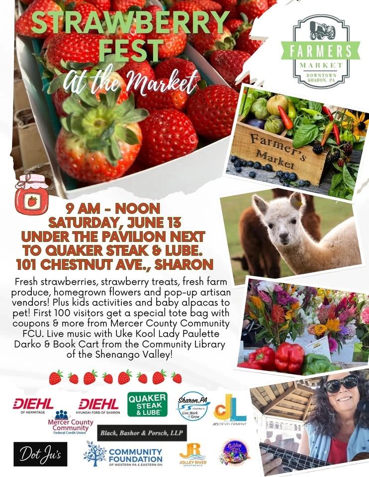Strawberry Fest at the Market June 13