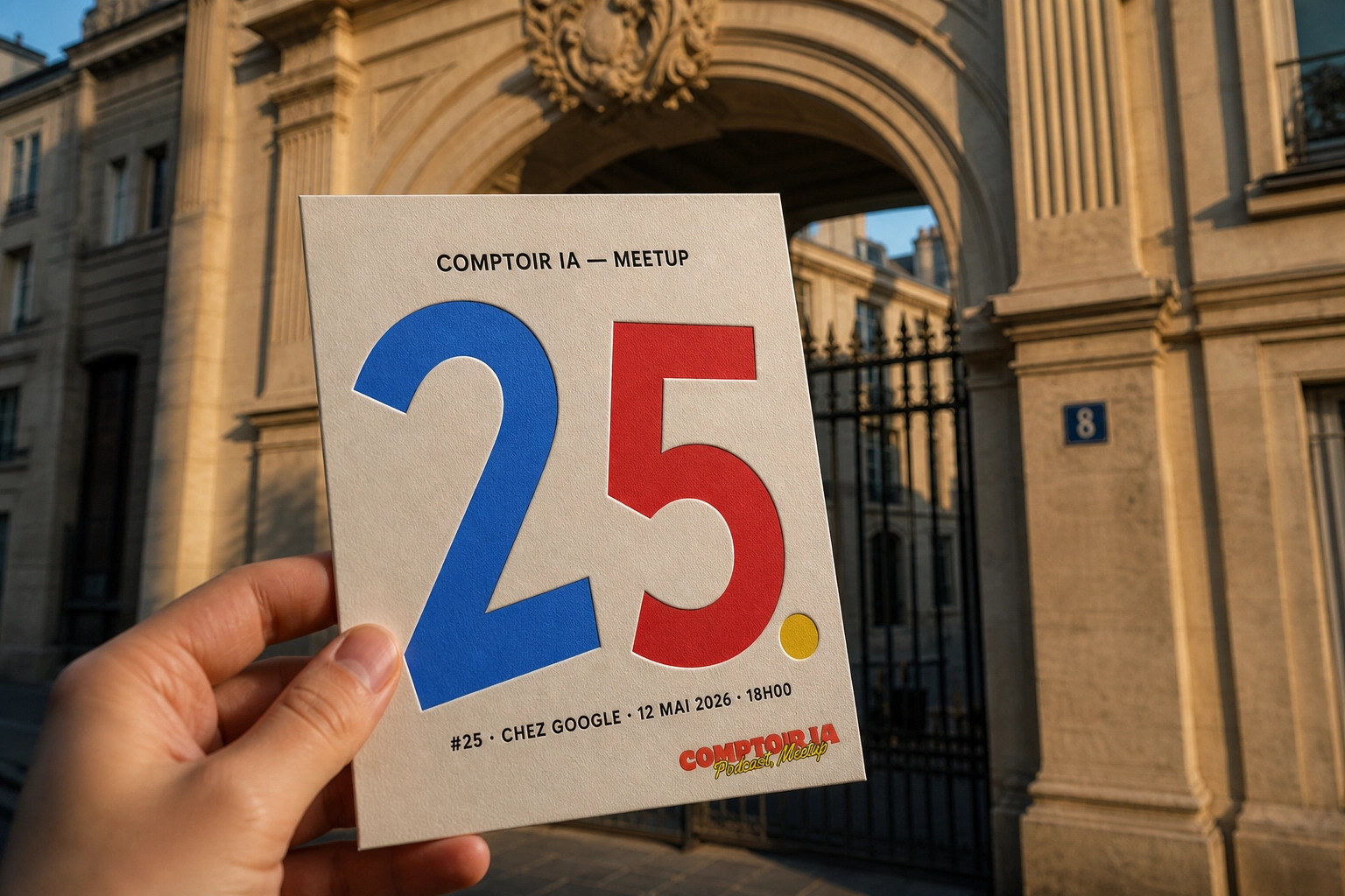 Meetup Comptoir IA n°25 chez Google : Retrouvons-nous pour essayer de suivre les avancées de l'IA !