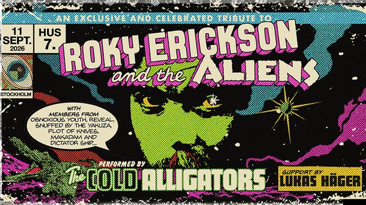 Roky Erickson-kväll: The Cold Aligators | Hus 7