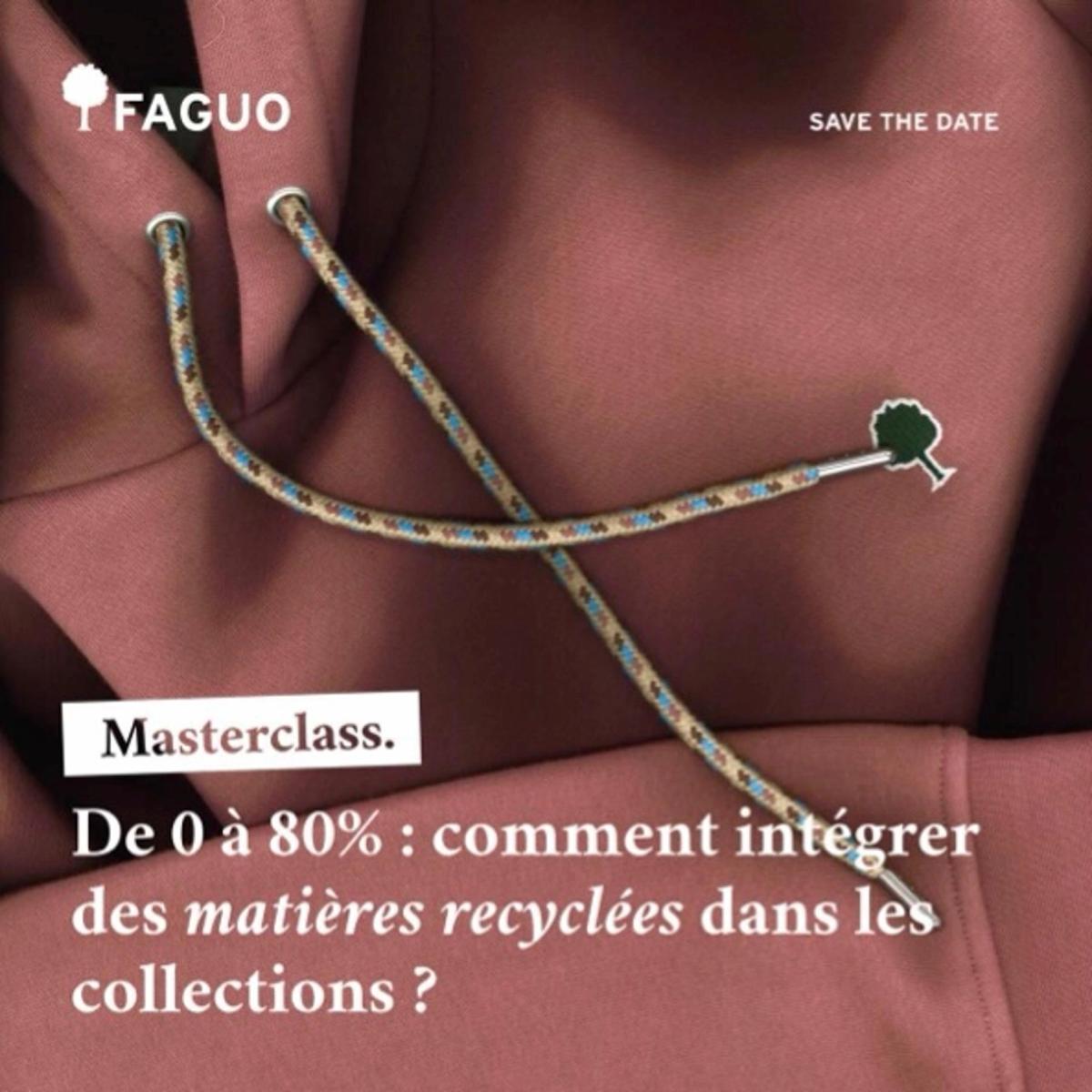 Masterclass Matières Recyclées, par FAGUO