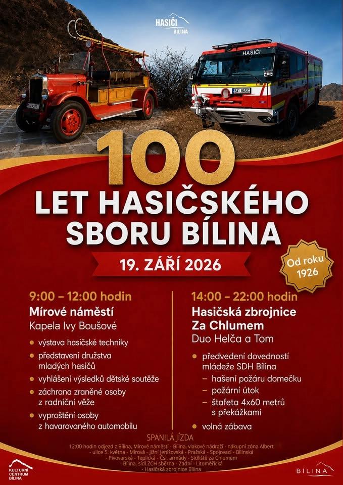 100 let hasičského sboru Bílina