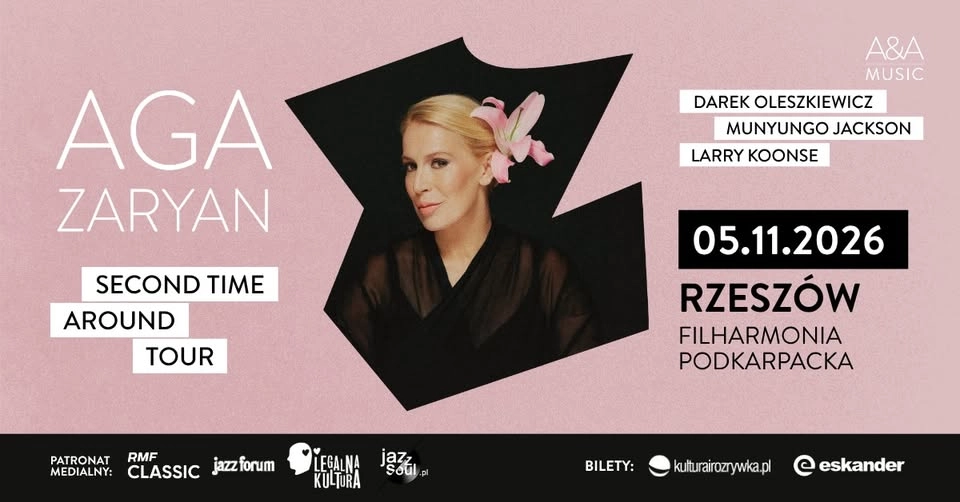 Rzeszów · 05.11.2026 · Aga Zaryan · Second Time Around Tour