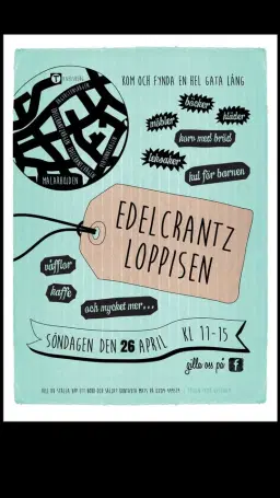 Edelcrantzloppisen i Mälarhöjden söndag 26 april 2026