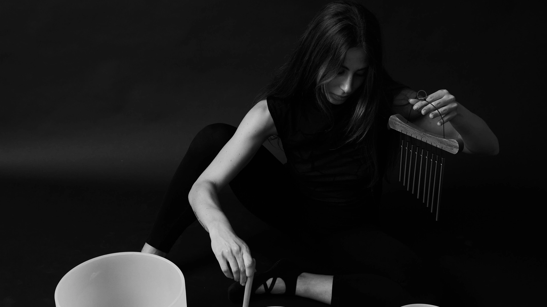 Yoga al parco con campane