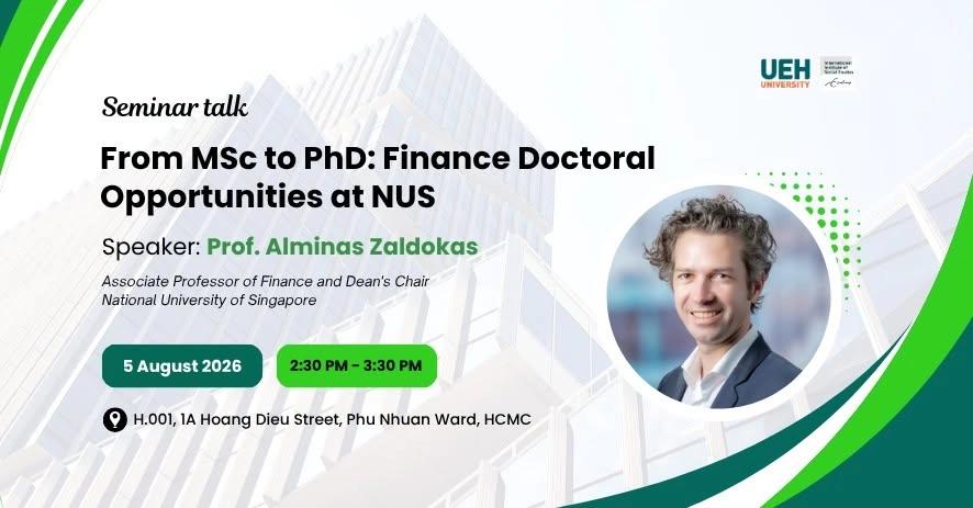 Seminar talk - From MSc to PhD: Finance Doctoral Opportunities at NUS