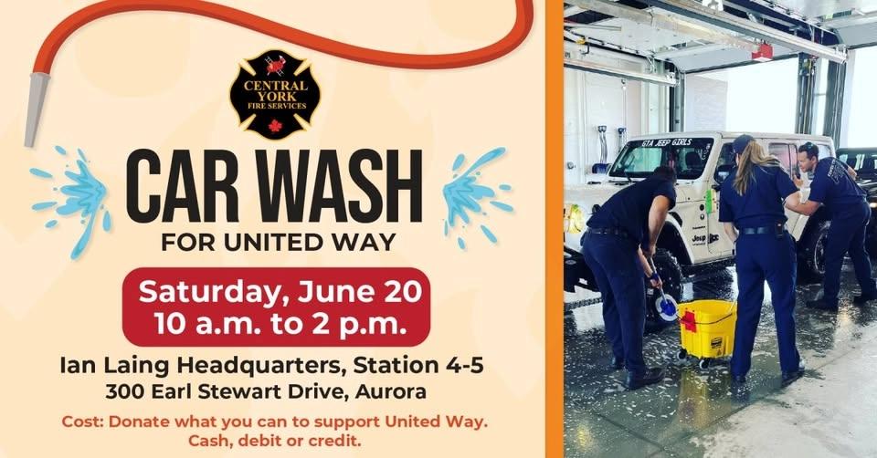 Carwash For United Way, Hosted by Central York Fire Service