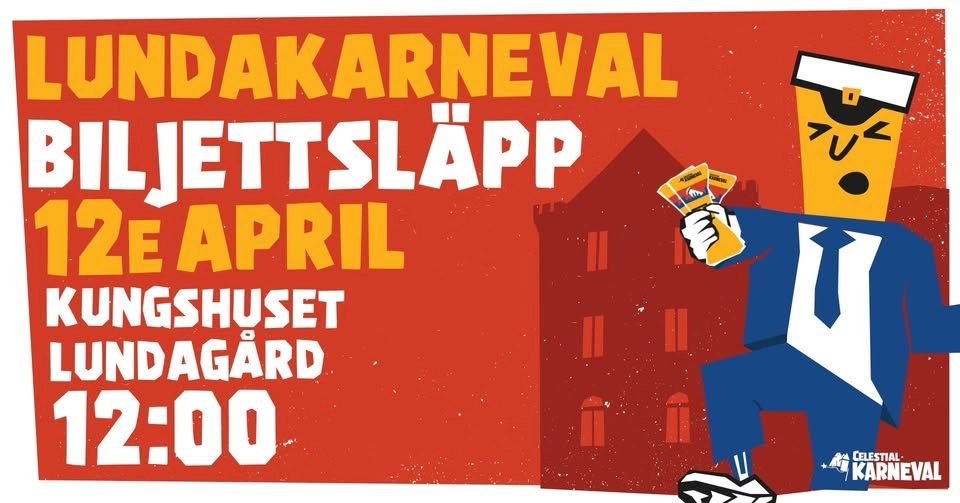 BILJETTSLÄPP LUNDAKARNEVALEN