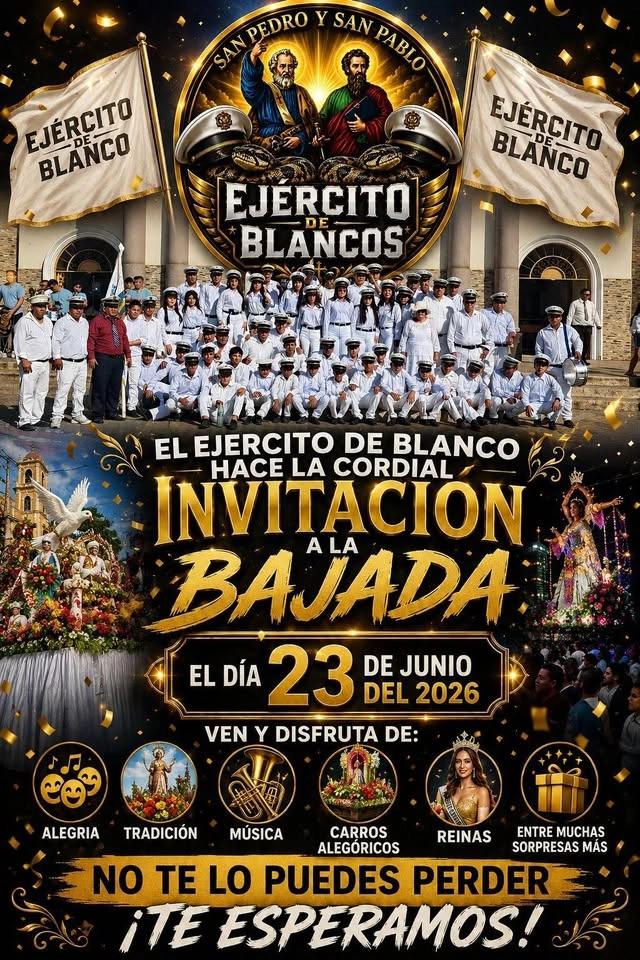 Bajada del ejército de blancos