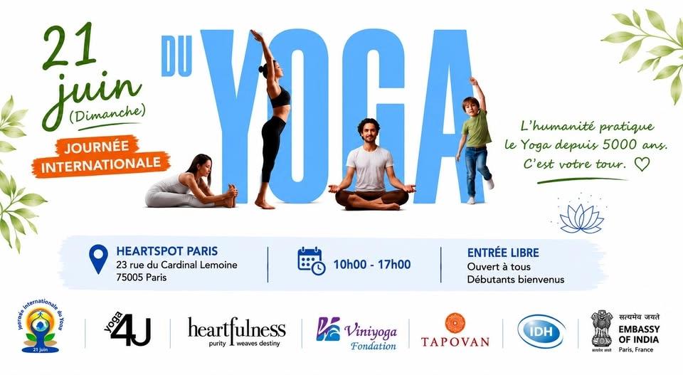 Journée Internationale du Yoga 2026 - Heartspot Paris 5e
