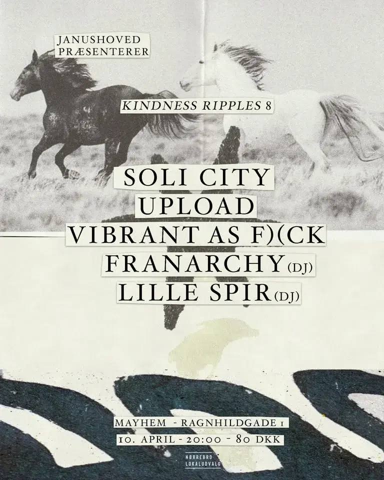 Janushoved presents: Soli City, Franarchy, Vibrant As F)(ck, Upload, Lille Spir