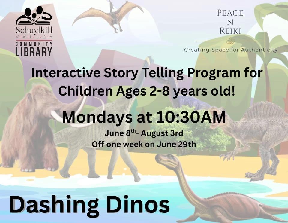 Dashing Dinos with Peace N Reiki- FREE Kids Event!