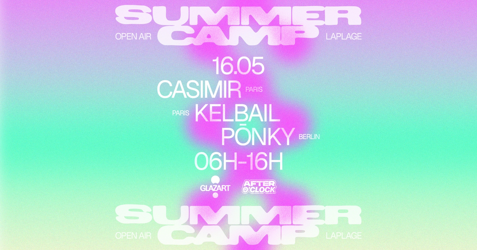 After O'Clock X La Plage Open Air: PONKY, CASIMIR, Kelbail