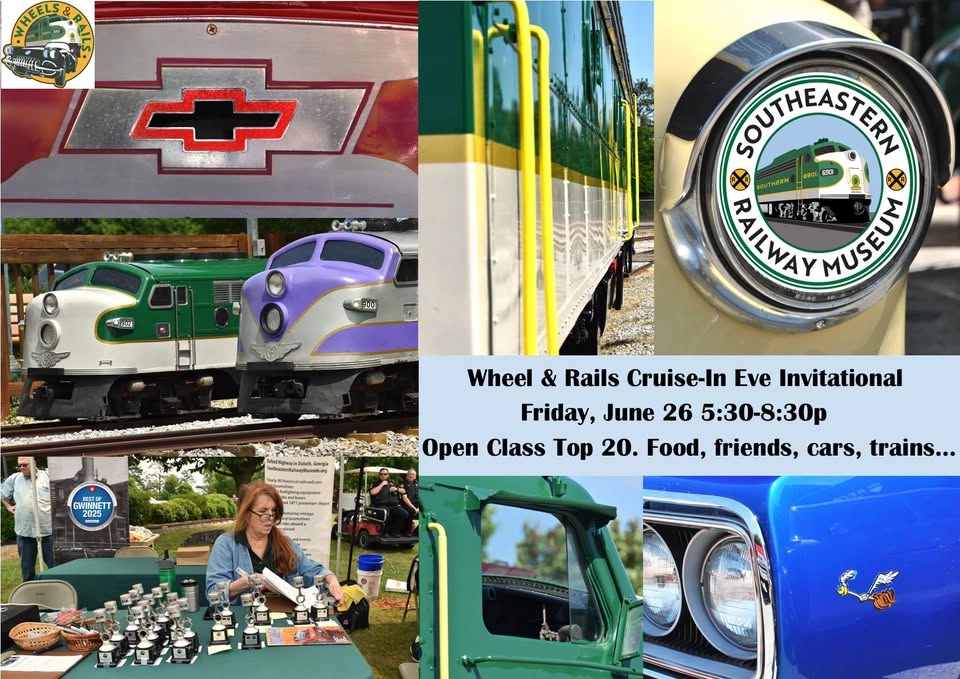 Wheels & Rails Invitational Car Show & Cruise-in 2026 Evening Edition