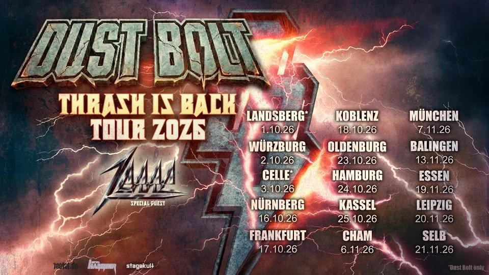 DUST BOLT + Special Guest: Zerre I Thrash is Back Tour 2026 I Würzburg