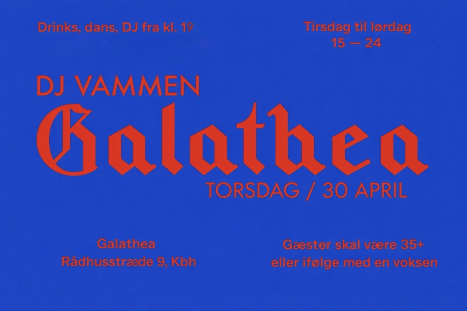 DJ VAMMEN X Galathea