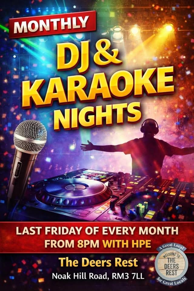 Monthly DJ and Karaoke Night