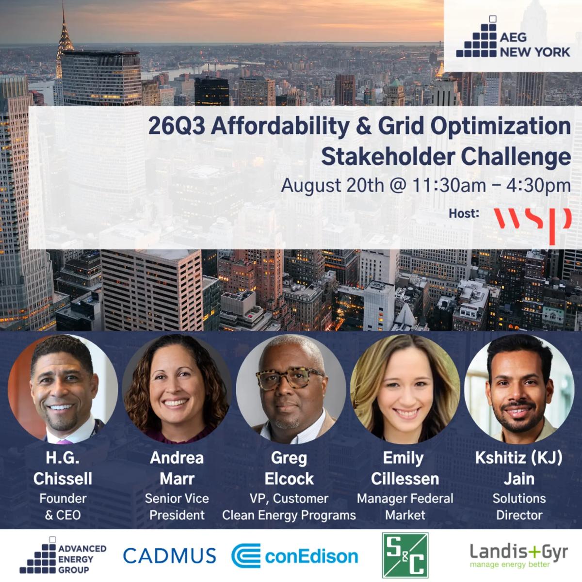 AEG New York 26Q3 Stakeholder Challenge: Affordability & Grid Optimization