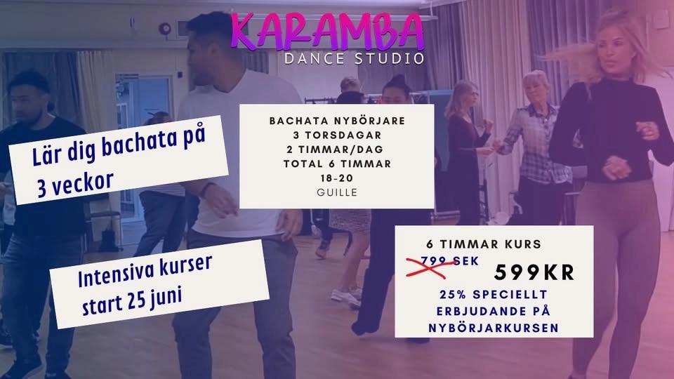 25%off :) Bachata Nybörjare Nya Intensiva Sommar kurser