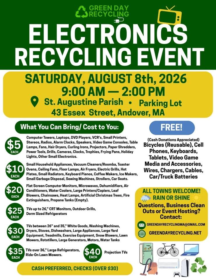 Andover Electronics Recycling Event ♻️