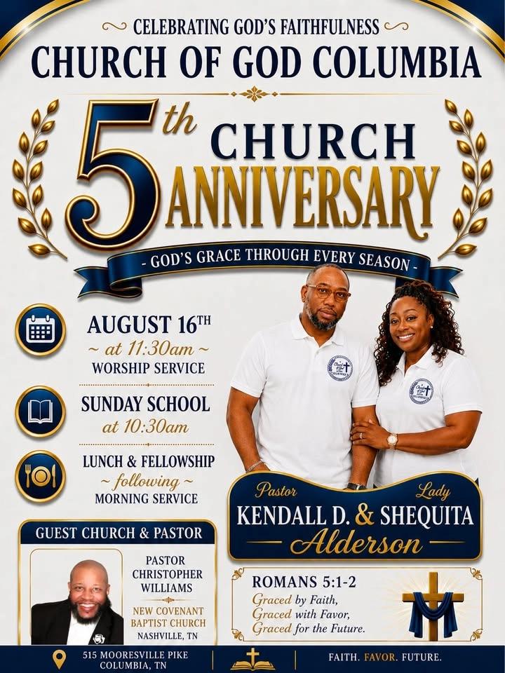 5th Church Anniversary