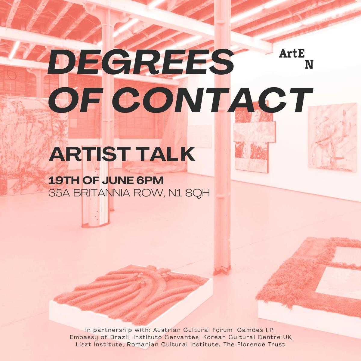 ArtEN | Degrees of Contact: Artist Talk 19 June 6-8PM