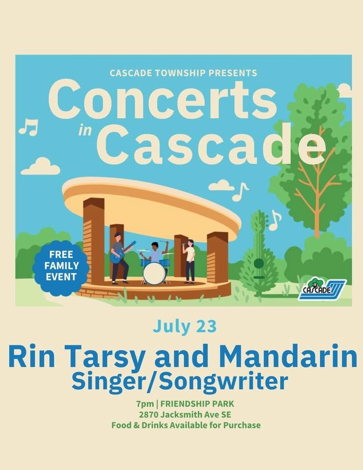 Concerts in Cascade | Rin Tarsy and Mandarin (singer/song writers)