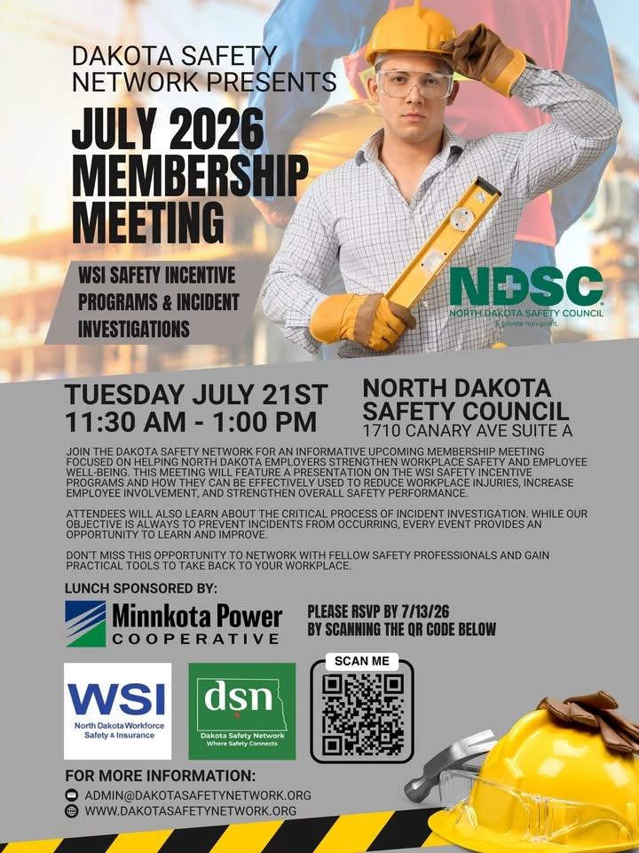 July Membership Meeting - WSI Safety Incentive Programs & incident investigations