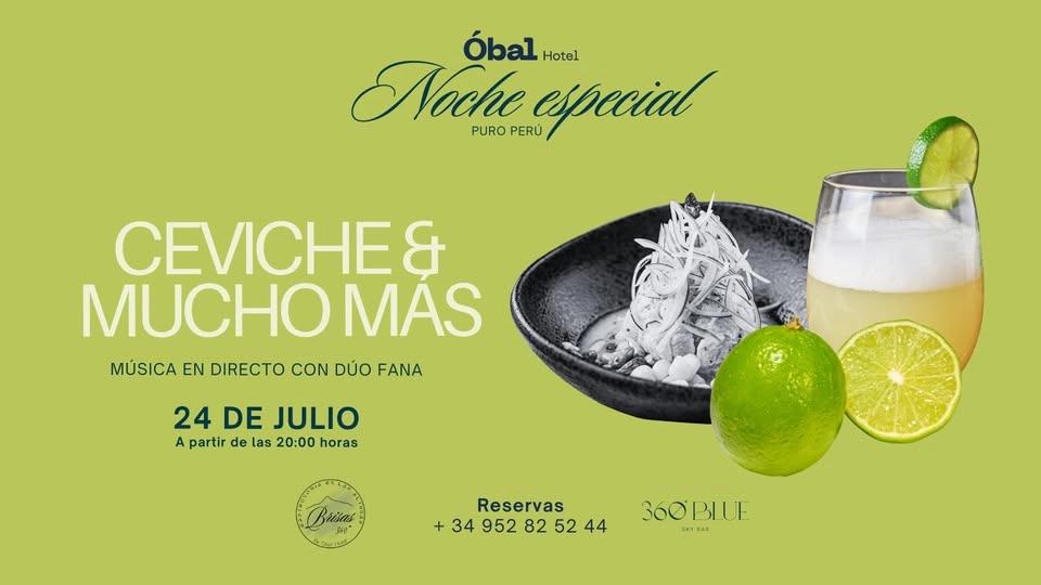 Noche especial Perú: Ceviches y mucho más
