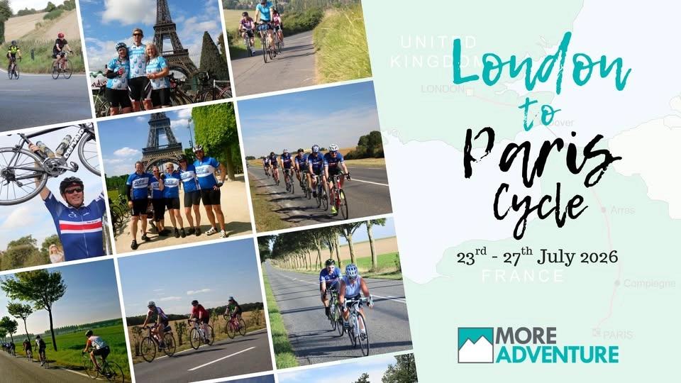 London to Paris Cycle 23rd - 27th July 2026