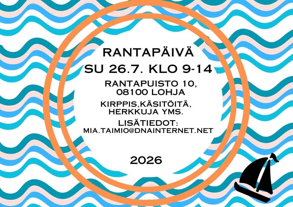 Rantapäivän kirppistelyä ja käsitöitä 2026