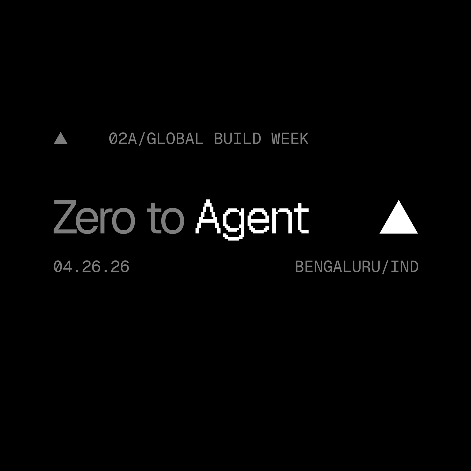 Zero to Agent: Bengaluru (w/ The AI Collective)
