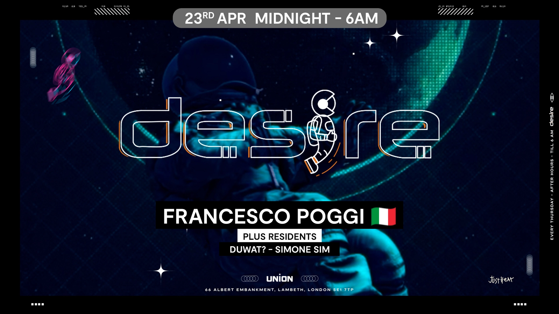 DESIRE - Weekly Thursday After Party - Francesco Poggi