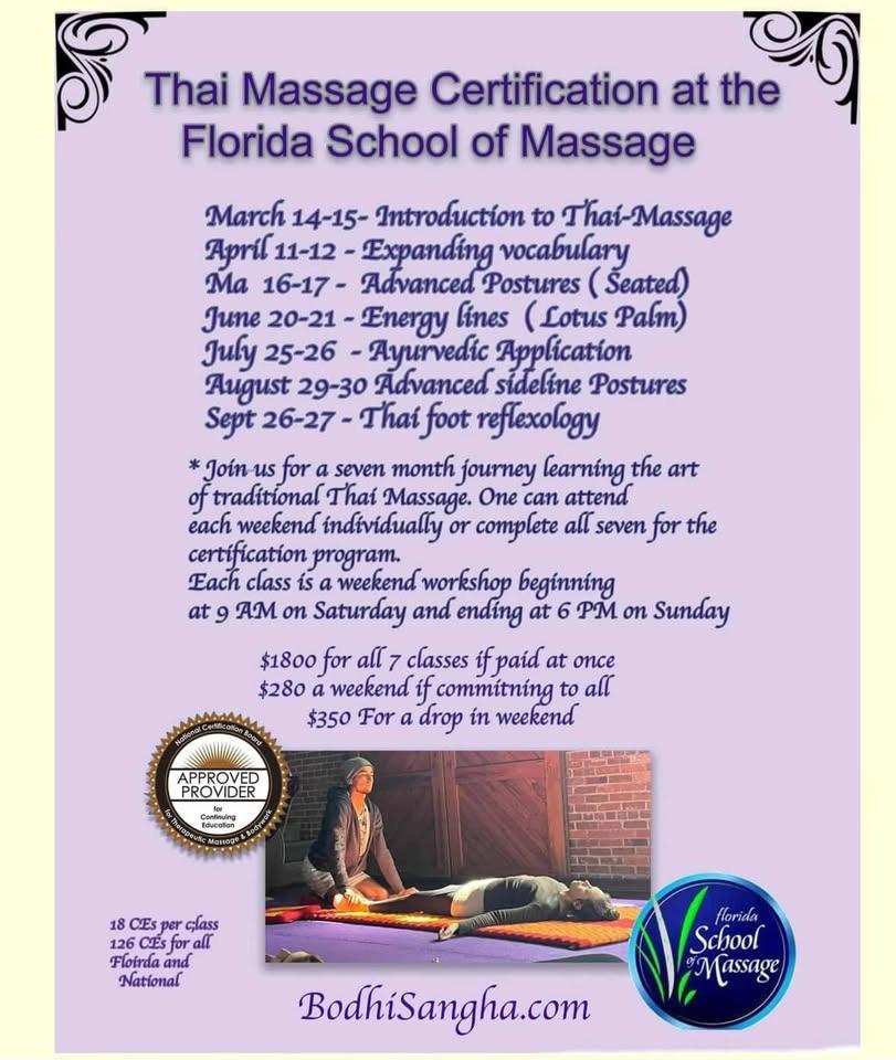 Thai Massage Certification Phase 5 – Ayurvedic Applications to Thai Massage