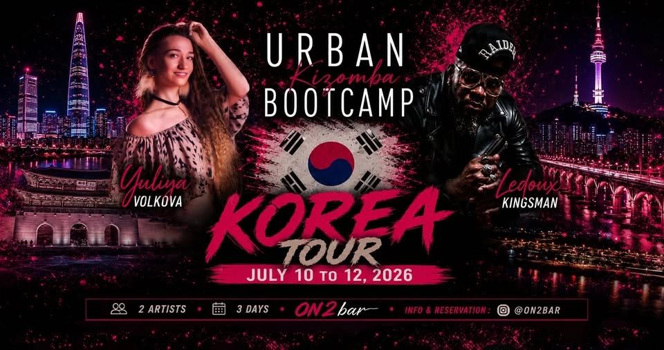 Seoul โUrbanKiz Bootcampโธ๏ผ Yuliya Volkova & Ledoux Kingsman ๏ผ