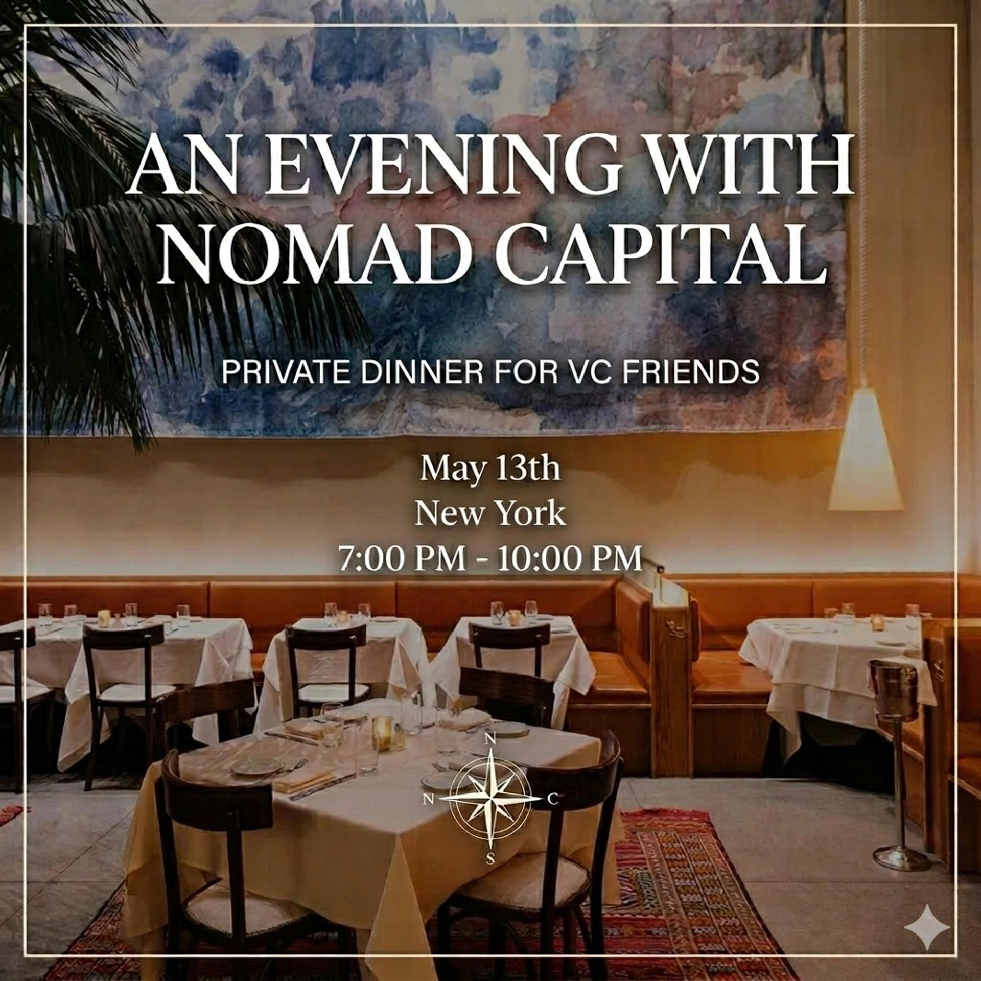 An Evening with Nomad Capital: Private VC Dinner