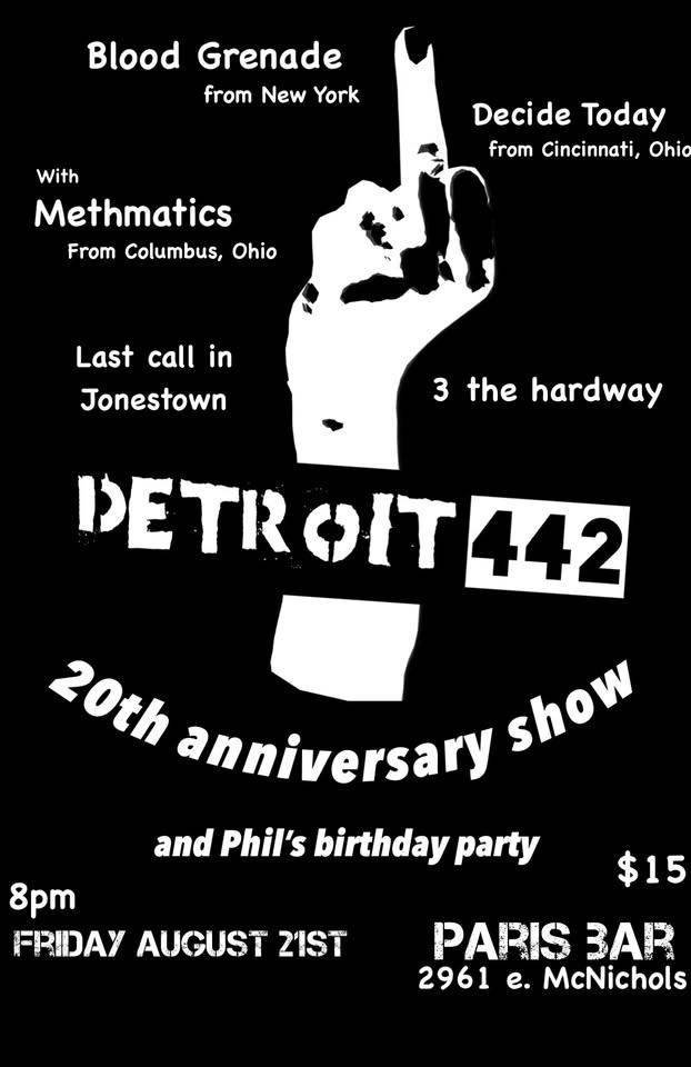 Detroit 442 20th anniversary show and Phil‘s birthday party